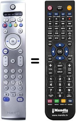 Comandament a distància equivalent Philips RC4303 / 01