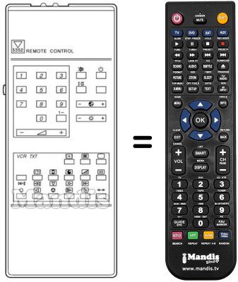 Comandament a distància equivalent RC5352