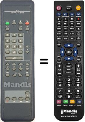 Comandament a dist&agrave;ncia equivalent Philips RC5905