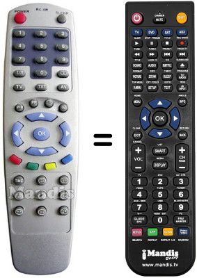 Comandament a dist&agrave;ncia equivalent RC-5R