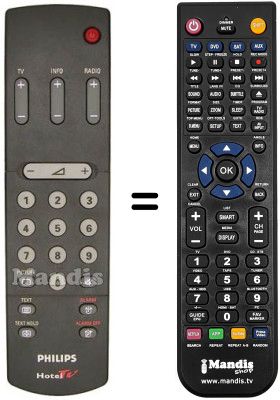 Comandament a distància equivalent RC8610 / 01