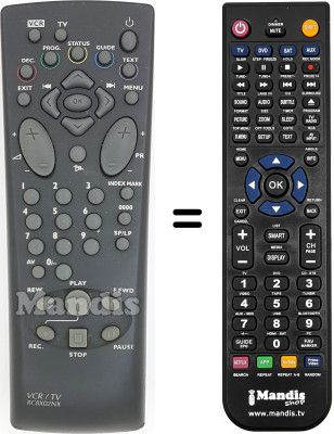 Comandament a distància equivalent RC8X02NX