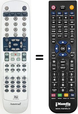 Comandament a distància equivalent Amstrad DR332