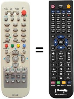 Comandament a dist&agrave;ncia equivalent HUAYU RM-108B