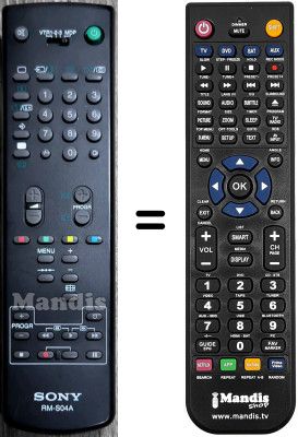 Comandament a distància equivalent Sony KVC-2173B