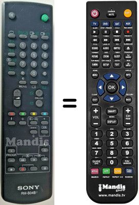 Comandament a distància equivalent Sony KVM-1420E