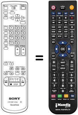 Comandament a distància equivalent RMT-V166J