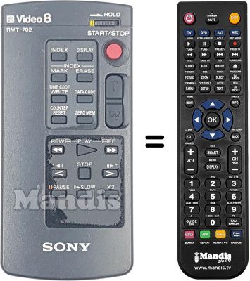 Comandament a distància equivalent RMT-702