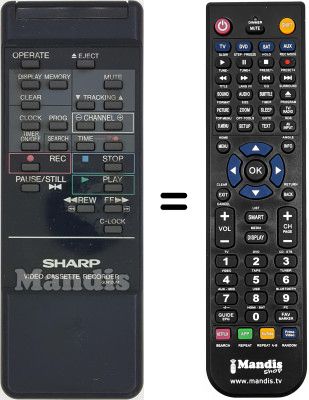 Comandament a distància equivalent RRMCG0412UM