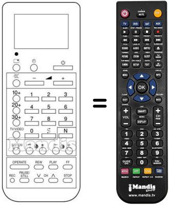 Comandament a distància equivalent Sharp RRMCG0552CESA