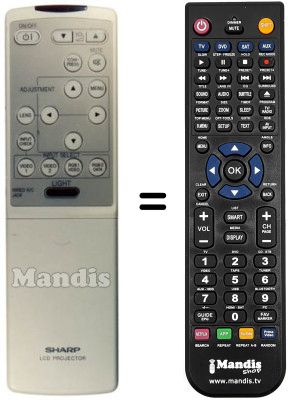 Comandament a distància equivalent Sharp RRMCG1292CESA
