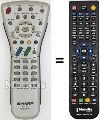 Comandament a distància equivalent GA295WJSA