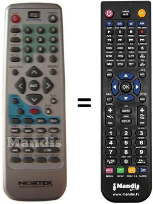 Comandament a distància equivalent REMCON516