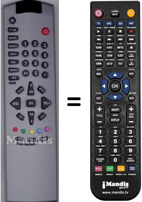 Comandament a distància equivalent Dantax 30 LCD B1