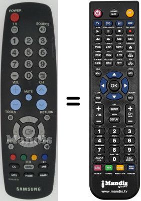 Comandament a distància equivalent Samsung LN32A330J1N