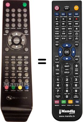 Comandament a distància equivalent SCHNEIDER ELIA2410 Comandament a distància equivalent SCHNEIDER ELIA2410