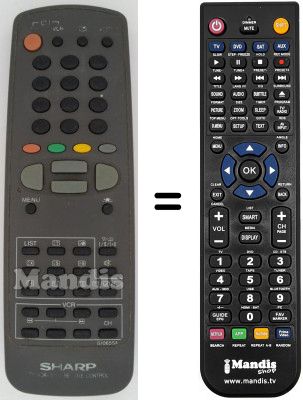 Comandament a distància equivalent RRMCG1065SA