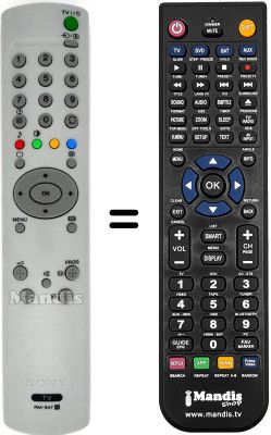 Comandament a distància equivalent Sony KV-32FQ71