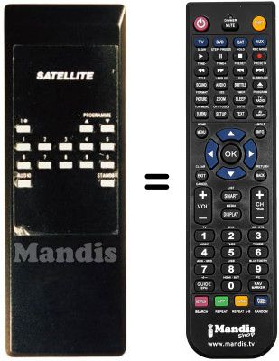 Comandament a dist&agrave;ncia equivalent REMCON1255
