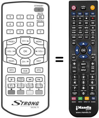 Comandament a distància equivalent REMCON831