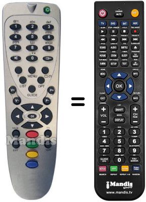 Comandament a distància equivalent REMCON557