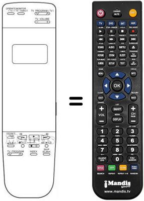 Comandament a distància equivalent REMCON402 Comandament a distància equivalent REMCON402