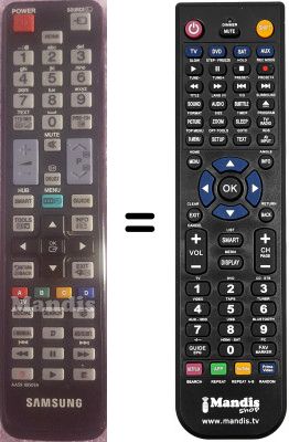 Comandament a distància equivalent AA59-00509A