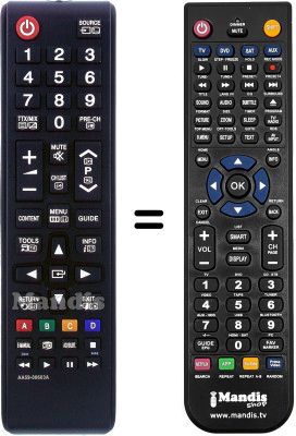 Comandament a dist&agrave;ncia equivalent Samsung PS51E490B1W/XZG