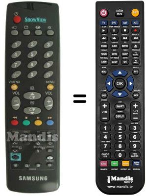 Comandament a distància equivalent Samsung AA59-00007B