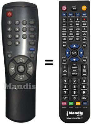 Comandament a distància equivalent Samsung AA59-00104D