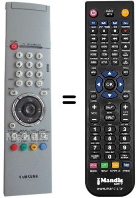 Comandament a dist&agrave;ncia equivalent Samsung AA59-00143A