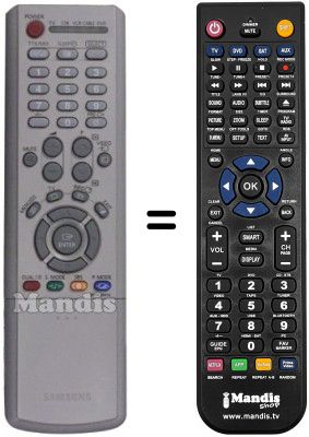 Comandament a distància equivalent Samsung LE26R41BX / /XEE