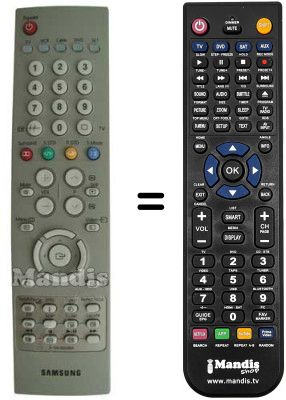 Comandament a distància equivalent Samsung SP42W4HPX