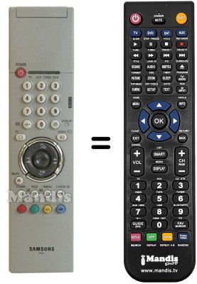 Comandament a distància equivalent Samsung AA59-00266A