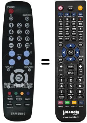 Comandament a dist&agrave;ncia equivalent Samsung BN5900676A