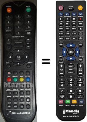 Comandament a distància equivalent Schaub Lorenz LD195-D13HB