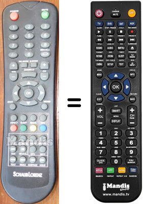 Comandament a distància equivalent Schaub Lorenz LT154-130DBU