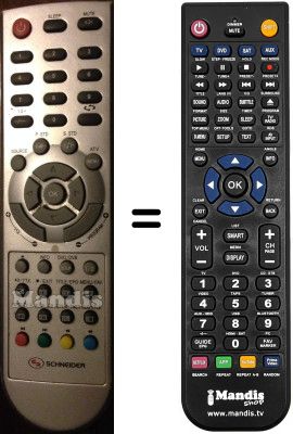 Comandament a distància equivalent SCHNEIDER STFT1997 Comandament a distància equivalent SCHNEIDER STFT1997