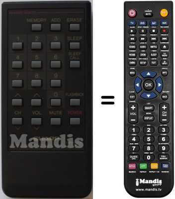 Comandament a distància equivalent Sharp RRMCG0549CESA