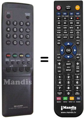 Comandament a distància equivalent Sharp RRMCG1032BMSA