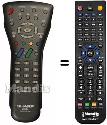 Comandament a distància equivalent GA323WJSB