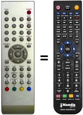 Comandament a dist&agrave;ncia equivalent Sogo SS1925