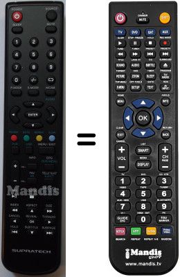 Comandament a distància equivalent Supratech SUP7066