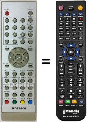 Comandament a distància equivalent Sunstech TL-1911D