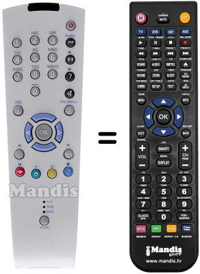 Comandament a dist&agrave;ncia equivalent Grundig MFW82-5310 DOLBY VNMPROCONS