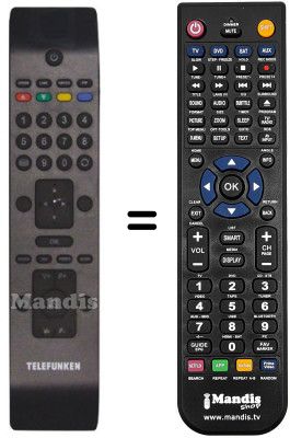 Comandament a distància equivalent Telefunken RC3902