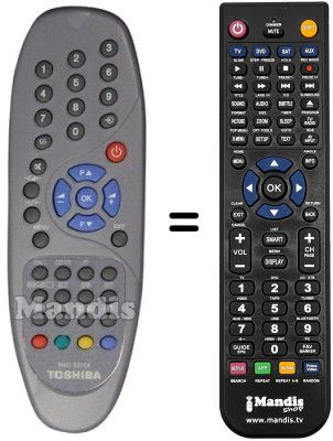 Comandament a distància equivalent Hifivox CT-893