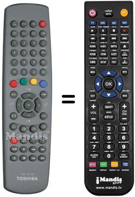 Comandament a distància equivalent Toshiba TW50146