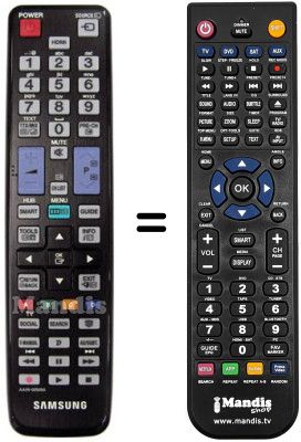 Comandament a distància equivalent Samsung UE32D6510