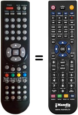 Comandament a dist&agrave;ncia equivalent United LED16X11